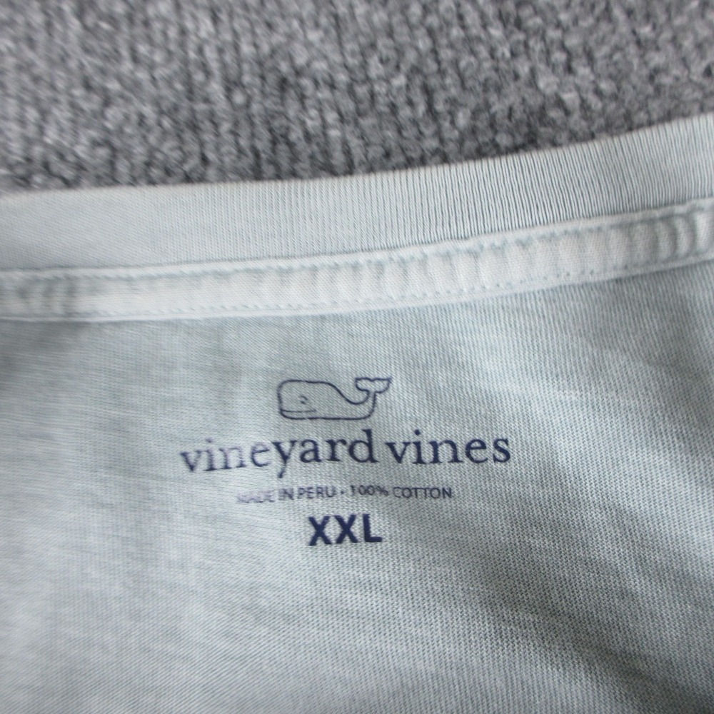 Vineyard Vines Shirt Mens 2XL Green Short Sleeve Whale Pocket Graphic Tee Logo - Picture 5 of 9
